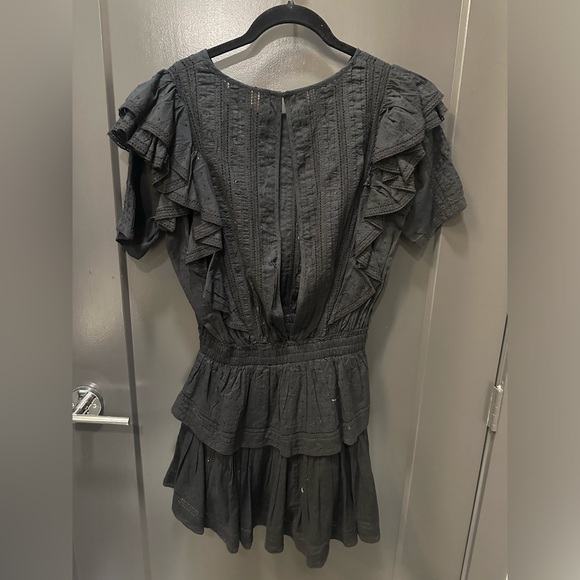 LoveShackFancy Natasha Mini Dress size S in black - Picture 5 of 6